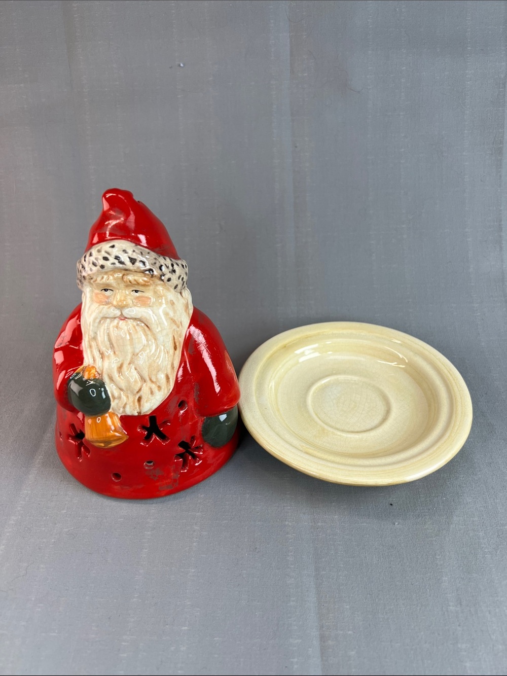 Santa Claus candle holder NWOT - Picture 4 of 7